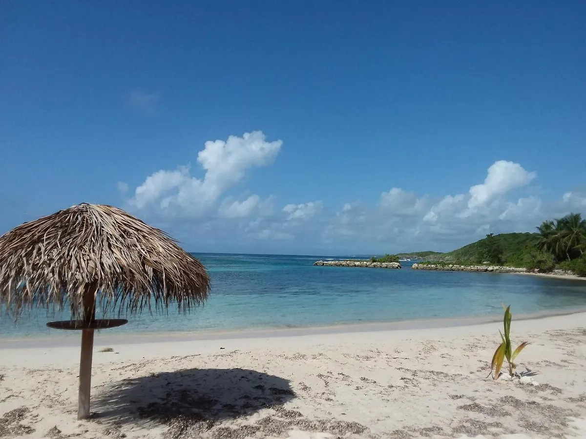 Studio Vue Mer Haut De Villa Anse Des Rochers Saint-Francois  Apartment